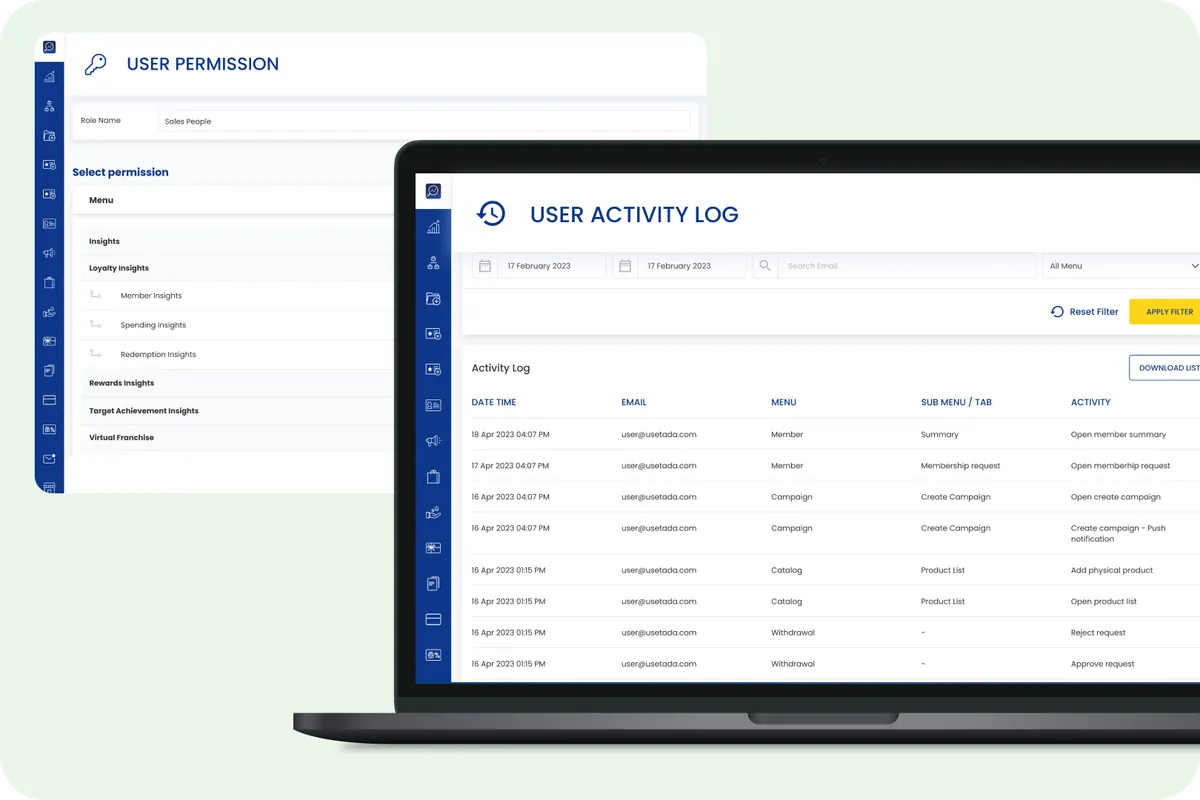 Protect Data Integrity with Activity Logs & User Management