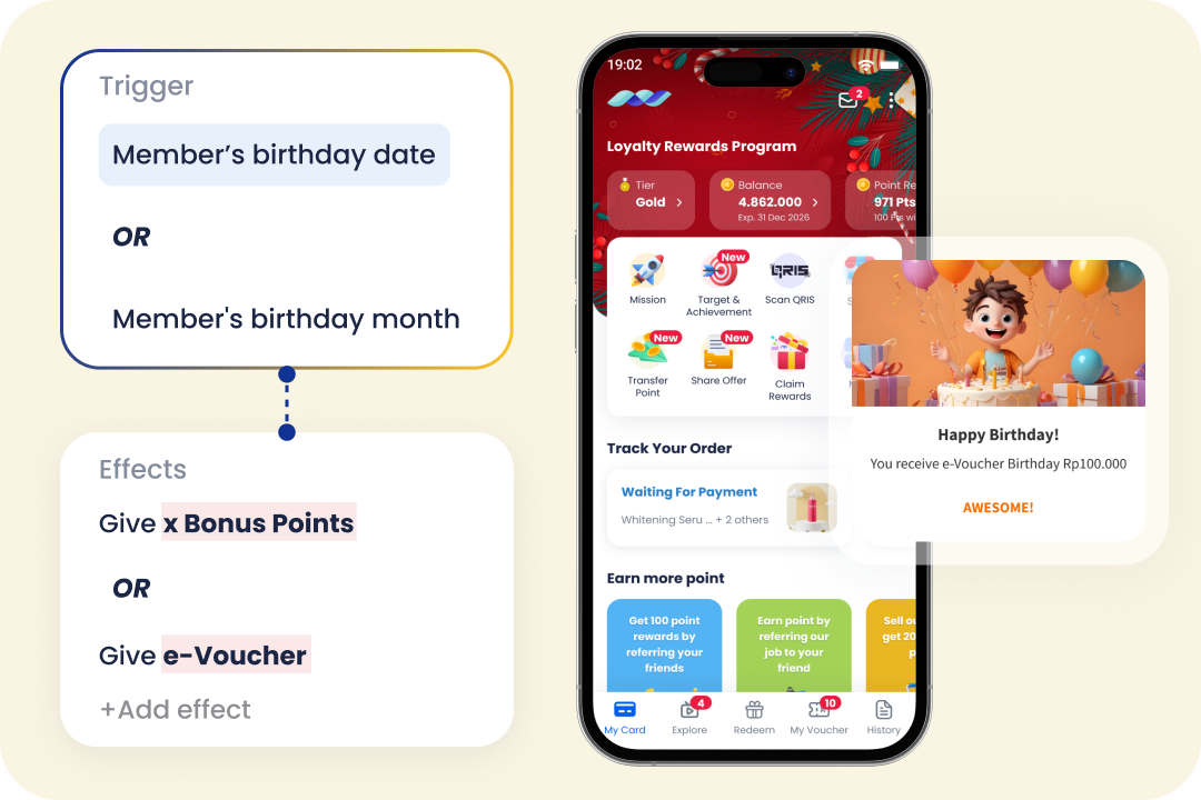 Make Their Special Day Even More Rewarding (Birthday Rewards)