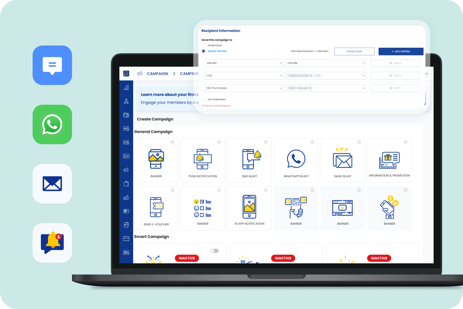 Instant Member Reach with General Campaigns